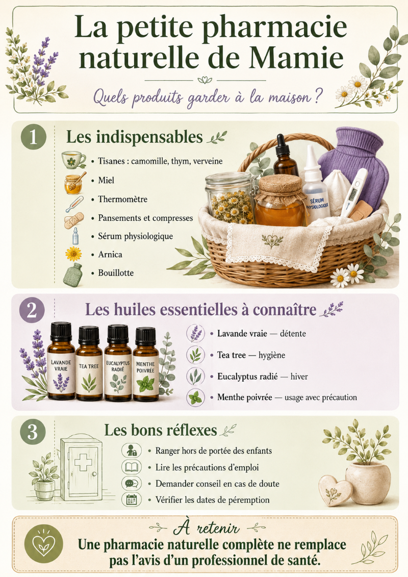 La petite pharmacie naturelle de Mamie quels produits garder à la maison (1)